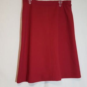 Vintage red A-line skirt